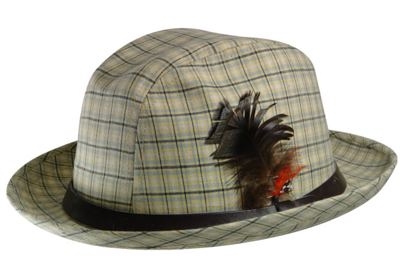 Sombrerto Trilby escoces con pluma